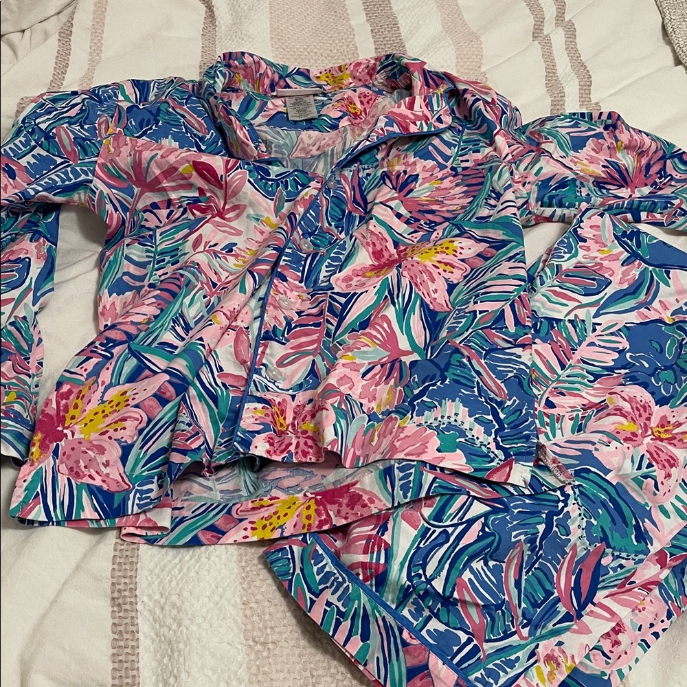 Lilly Pulitzer with Pottery Barn Teen pajamas